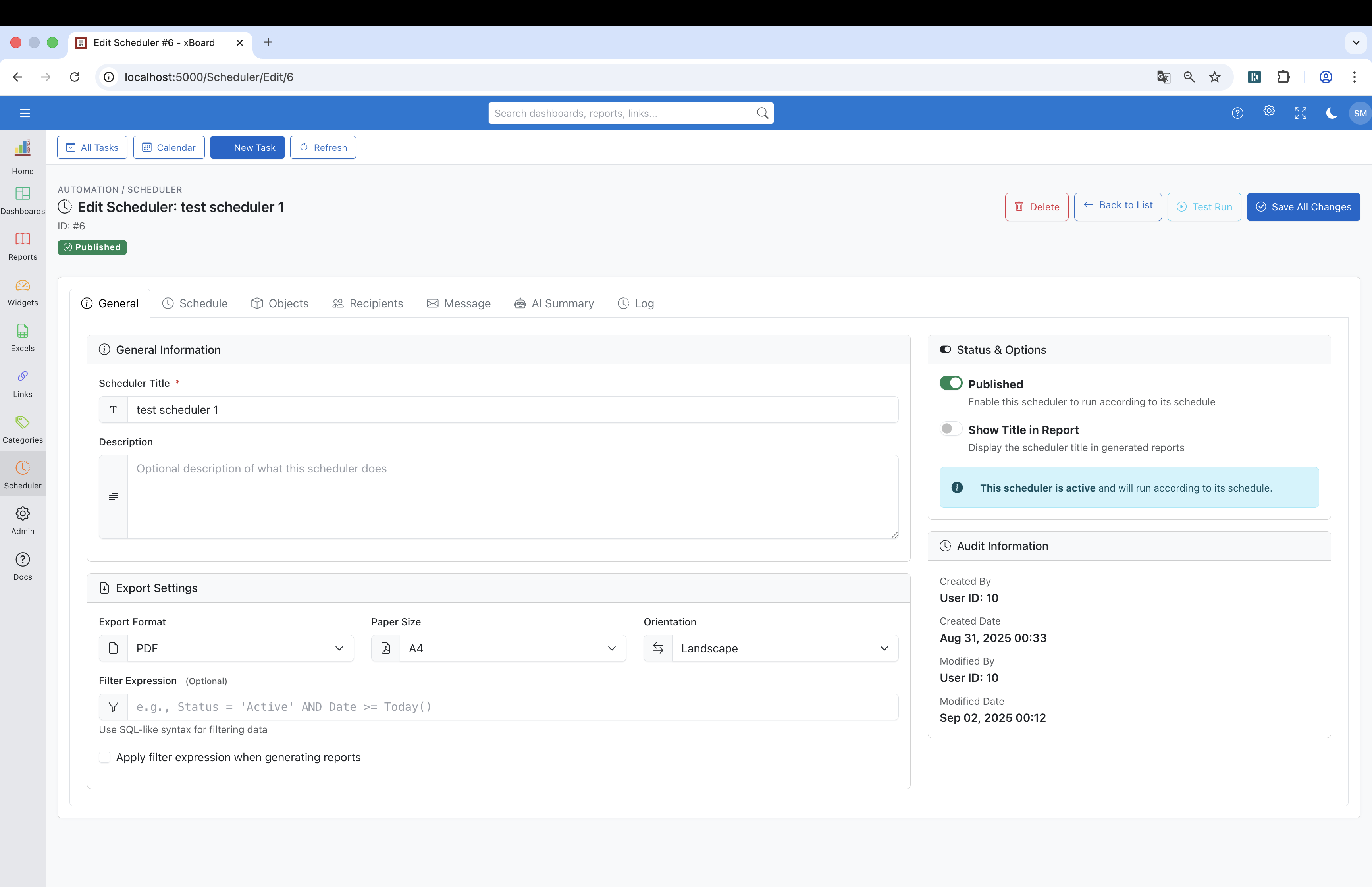 Scheduler Module